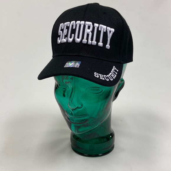 Other - Security Guard Baseball Hat Adjustable embroidered black costume VIP president